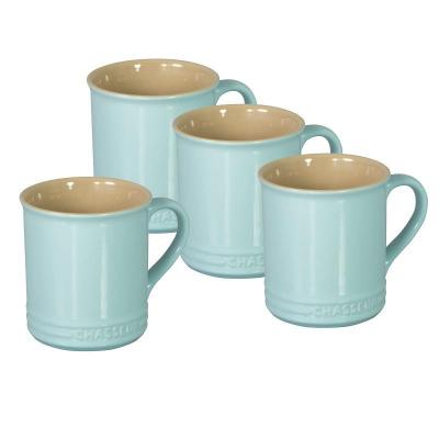 Chasseur La Cuisson Mug Set of 4 | Duck Egg Blue